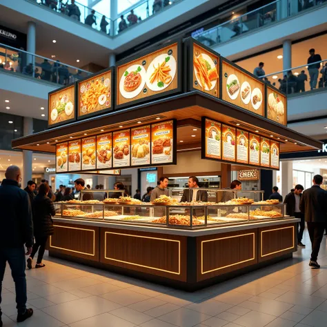 food kiosk in shopping mall