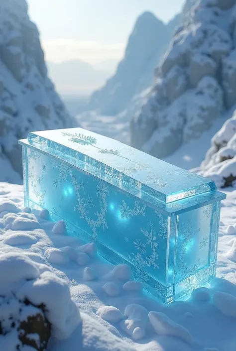 Beautiful ice coffin design design