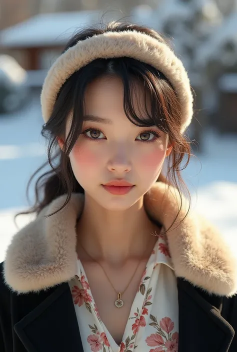 Create a wide-angle, full-body photorealistic image of a distinctly Japanese 18-year-old woman in high resolution, 8K quality.

ABSOLUTE CRITICAL FOCUS - HONEY-BROWN SKIN TONE:
- Rich, warm honey-brown skin tone (Golden Skin)
- Deep, caramel-honey complexi...