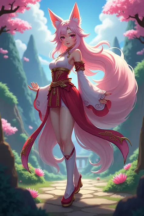 Ahri as genshin impact character