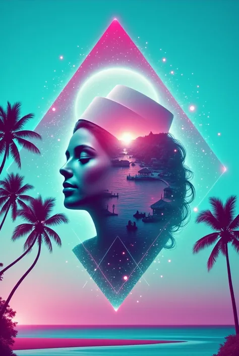 high high quality, 8K Ultra HD, A beautiful double exposure that combines an goddess silhouette with sunset coast, sunset coast should serve as the underlying backdrop, with its details incorporated into the goddess , crisp lines, The background is monochr...