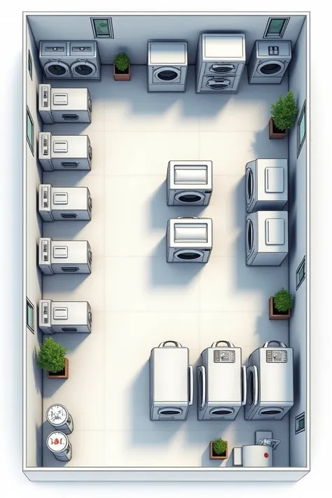 floor plan for laundry services 