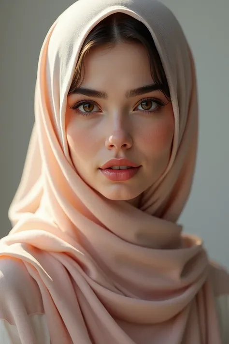 Hijab girl in attractive figure