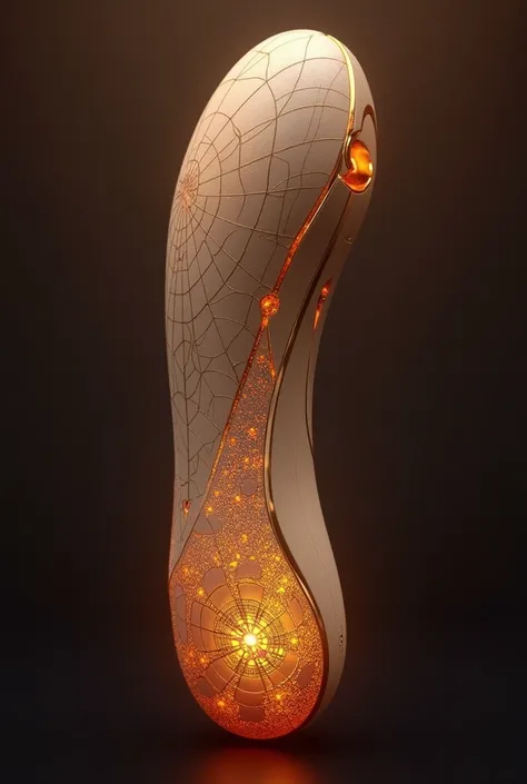 A sophisticated vibrator inspired by the intricate artistry of Araneus diadematus (Common Orb-Weaver Spider). The design features an elegant, rounded form with delicate patterns that mimic the symmetrical structure of an orb web. The surface texture combin...