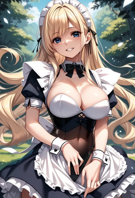 Beautiful 18 year old girl,  big eyes,  Big Breasts , Small and slim, 8k,   best quality, (  very detailed head: 1.0), (  clear facial features : 1.0), (High Resolution Hair: 1.0), (Maid Leotard:1.4),   High Resolution Official Artwork  ,     Anime Moe Art...