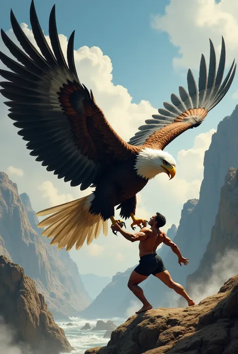 Eagle vs human