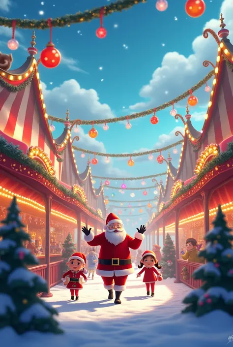 image of Christmas carnival theme