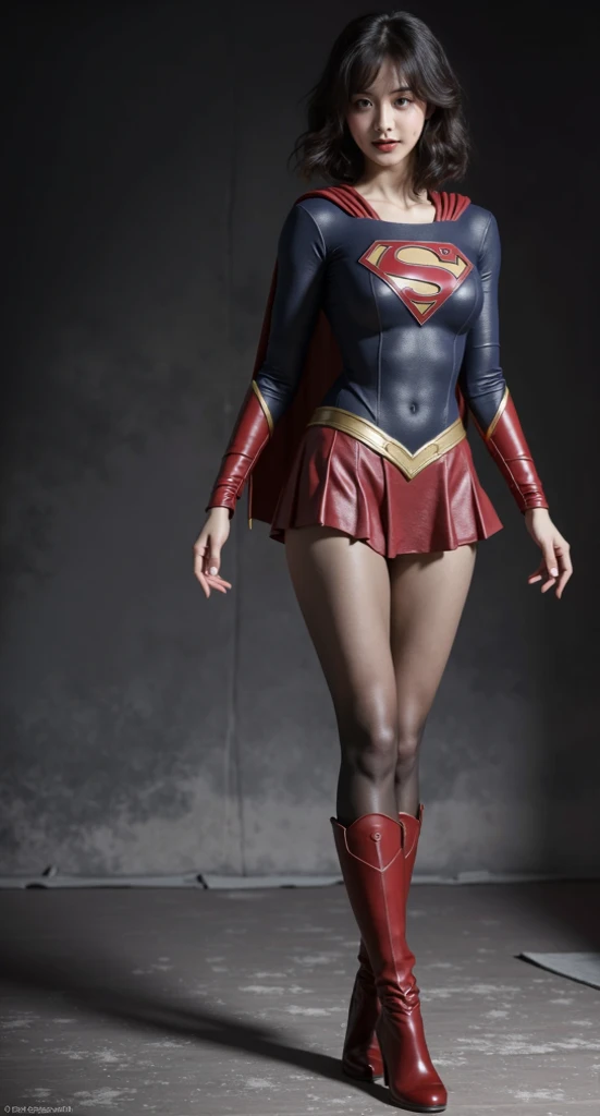  background 、(((  Depicting beautiful legs in black tights    .)))、(((        Legally express the beauty of your smile     )))、((((      make the most of your own original image    )))、(((    Rolling backwards in a supergirl costume    )))、(((ボディにフィットした   ...