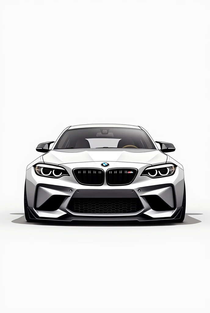 Black bmw m2 comption drawing 