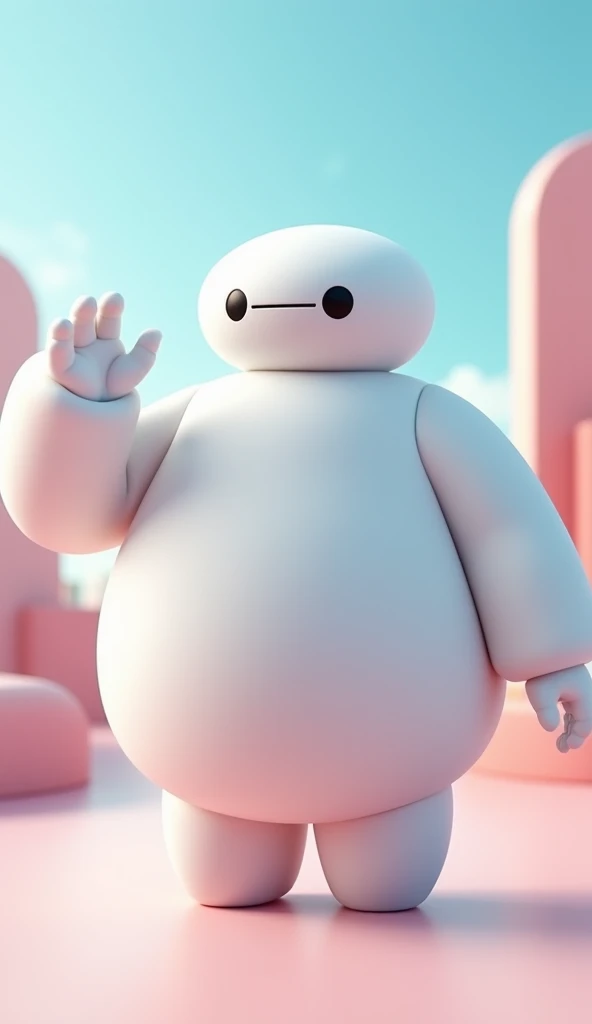 ADORABLE BAYMAX WAVING