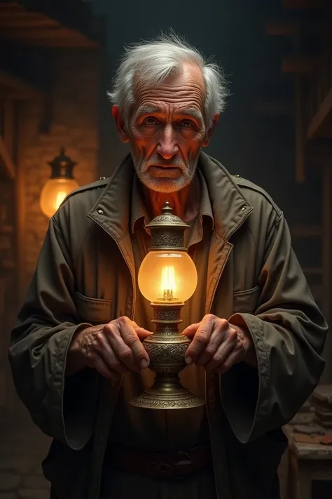 He had old lamp