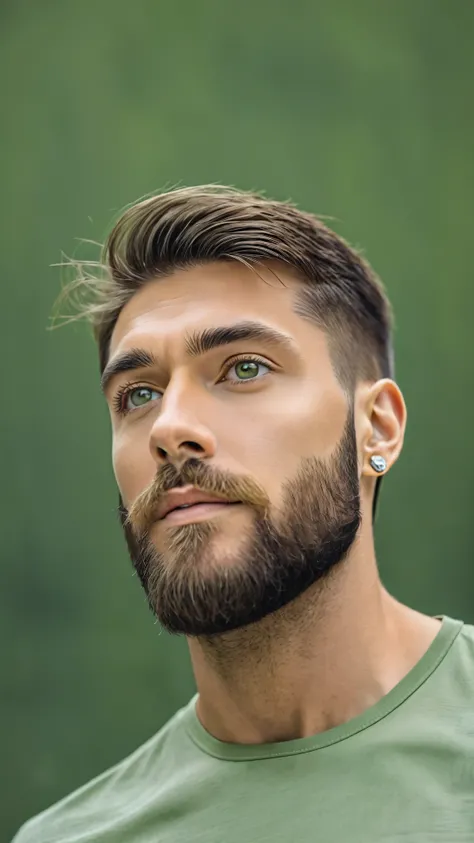  A European man with a beard and a watch on his wrist., Attractive Man, handsome and attractive,  handsome male , Attractive Man,  attractive and handsome face , handsome man, male and handsome, Beautiful face, perfect Beautiful face, Beautiful face and be...