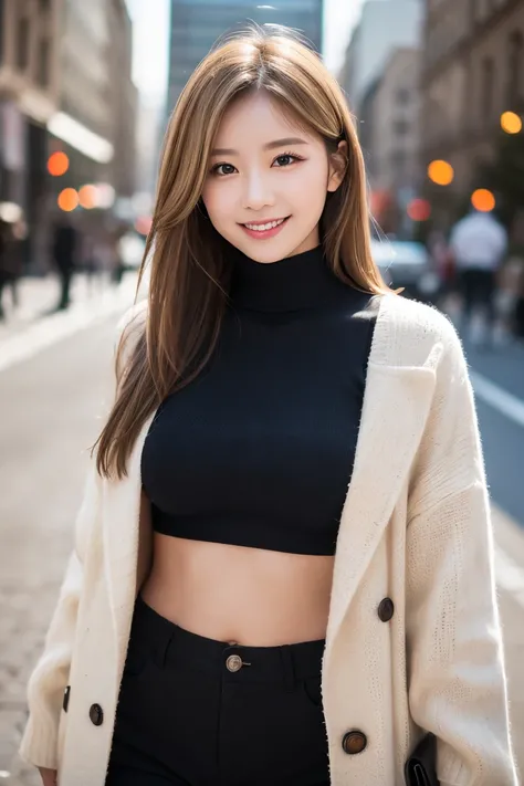 cute,  Sexy Face,(8k、  RAW photos 、  for light, thin hair color 、masterpiece:1.2)、( realistic 、 realistic :1.37)、woman、  professional lighting、 gal:1.3 、    lots of eyelashes on your hands 、  plump breasts :1.3,(Thick body:1.2),  Thin Waist,  healthy thigh...