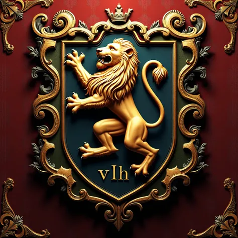 Change the acronyms in the middle of the coat of arms and place " vlh  "