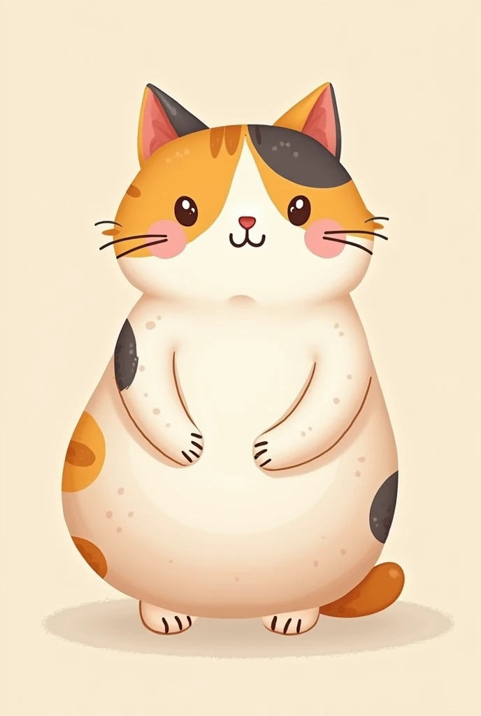 Cartoon image of a cat that is a cat that is pregnant with a female 