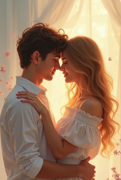 I want a beautiful picture of a lovely couple.