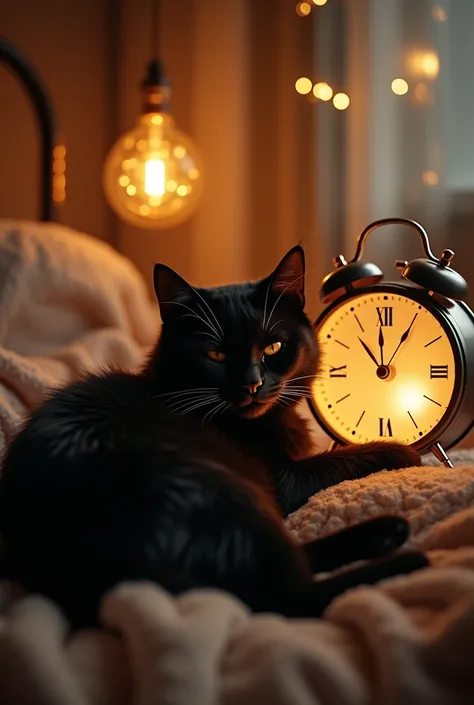 Cozy Cat Countdown
Scene: A black cat curled up next to a clock striking midnight, surrounded by warm, golden lighting.
Caption Idea: “Countdown complete—2025, let’s make it magical. 🕛🐾 #CozyVibes #BlackCatNYE”