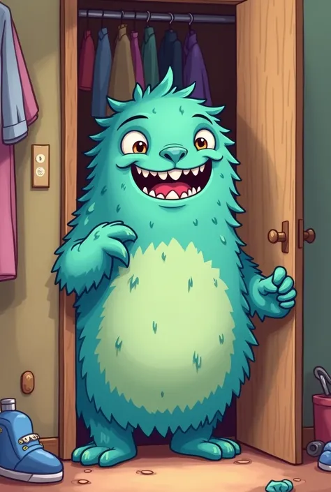 Monster in closet cute and easy drawing

 