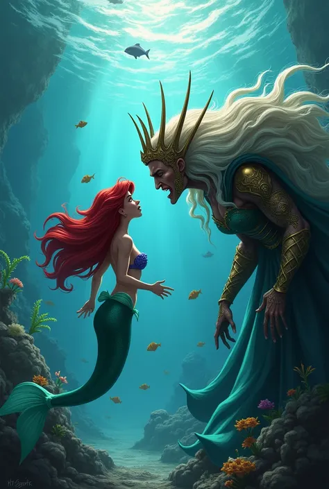 Ariel fighting with her mother 