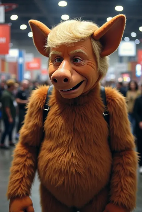 Donald Trump dresses as Alf the Alien at a fan convention