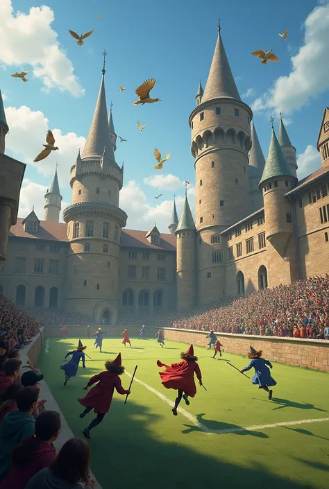 El deporte quidditch de harry potter en el colegio san antonio del baluarte Rengo 