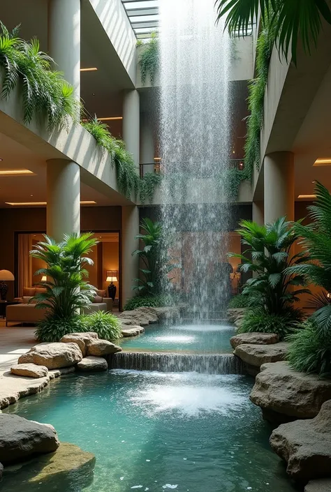 Interior waterfall design