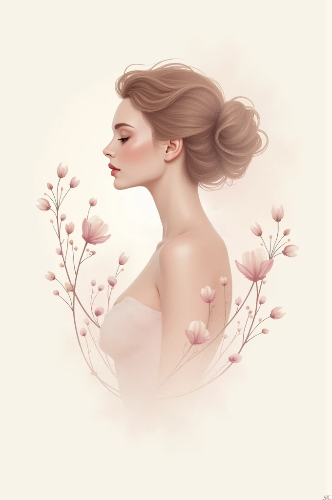  Logo for the company Maikeli Pancotte Hairstyles that demonstrate femininity, purity and beauty . 