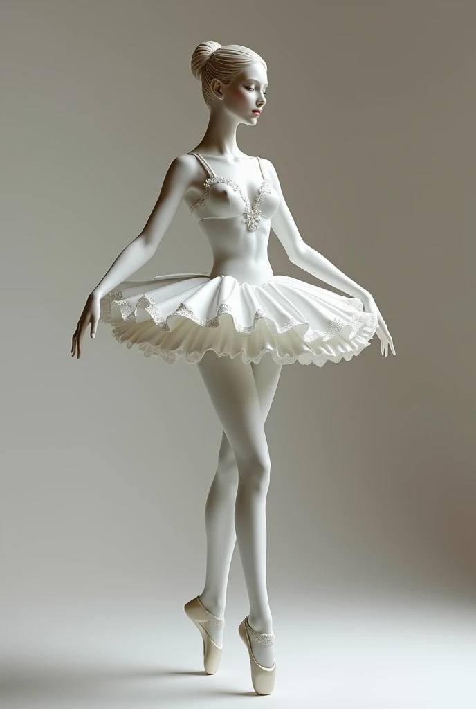 Figurin de moda ballet 
