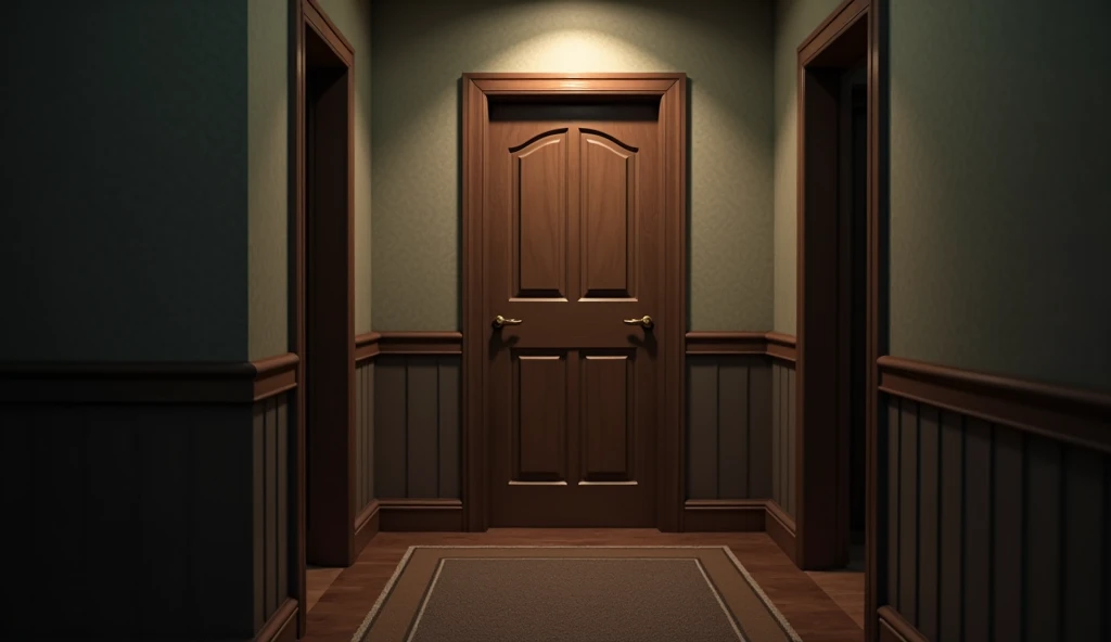  REALISTIC IMAGE, 4K, A door being slowly closed,