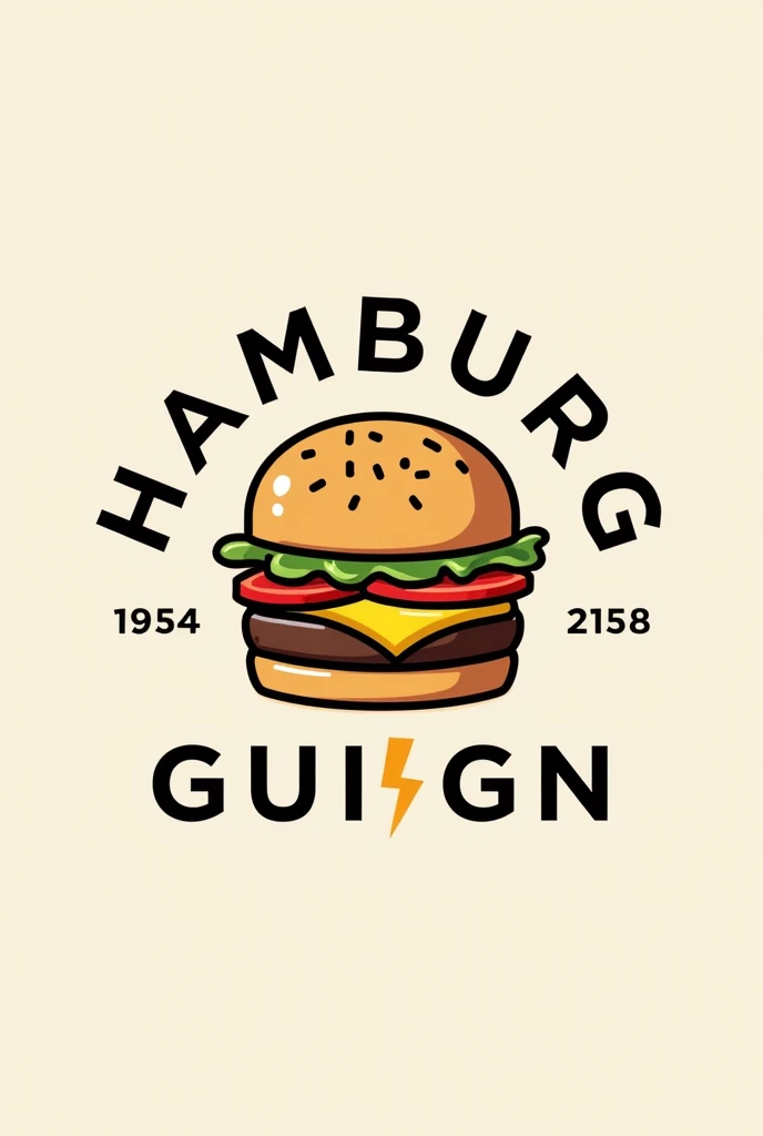  A logo for my hamburger restaurant, The name is HAMBURGUERIA GN 