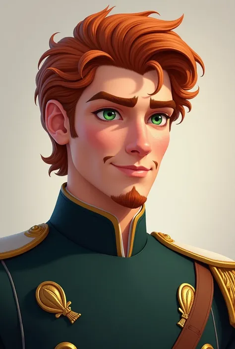 Prince hans from frozen, Young,muscular, handsome, realistic,beautiful, goatte, young, ginger