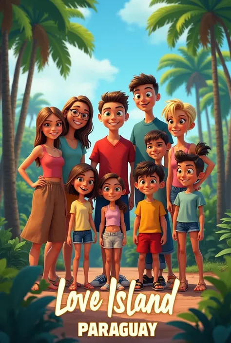 disney pixar posters of 8 girls, 4 brunette brown eyed girls, 3 blonde girls 2 with brown eyes 1 with green eyes, 1 hawaiian looking girl, 8 boys, 5 brunette brown eyed boys 1 is taller than the others, 2 blonde boys, one with brown eyes the other with blu...