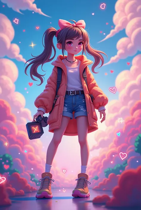 Gamer girly astetic background 