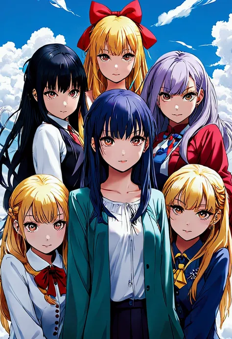 Seven anime best friends girl