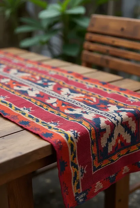 Small tablecloth inspired by Peruvian culture 