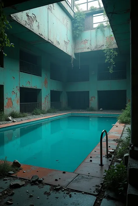 Empty club pool