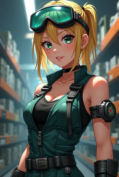 Use anime traits!

Age: 20 years

Appearance:  Helena is a blonde woman with medium hair ,  always messed up by the frenetic pace of work .  Your hair is partially held together by a pair of protective goggles fitted over your head,  created especially to ...