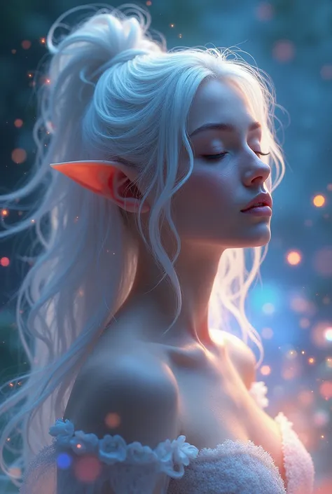  electronic music , Colors of the soul , Relaxing beautiful woman elf 