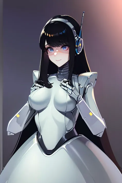 (masterpiece),(Highest quality),(Super detailed),(Best illustrations),(Best Shadow),(Absurd),(Detailed Background),(so beautiful), 16K, 8K, 4K,(Best Shadow),robotization,woman ,big bust,Robot Joint ,Metal skin,Black robot Suit,long hair,a black robot suit ...