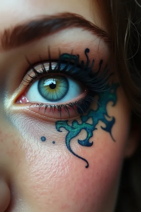 Realistic eye tattoo 