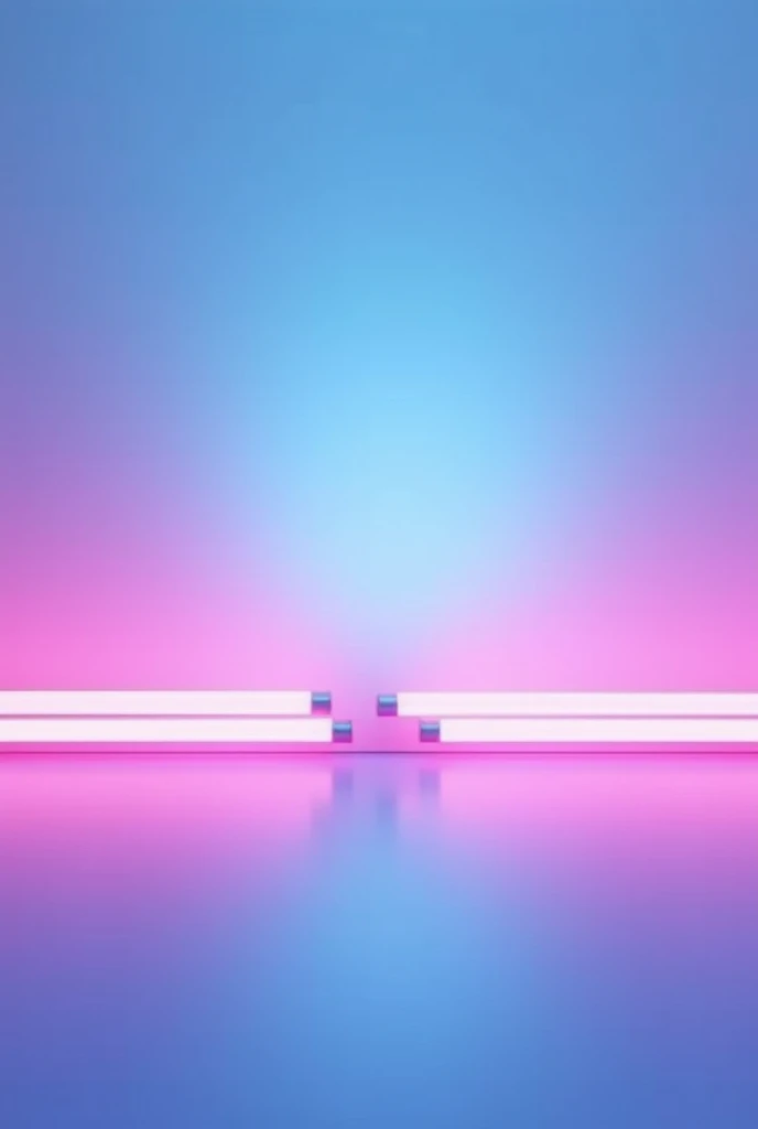 Light blue horizontal background with pink glowsticks, animation style
