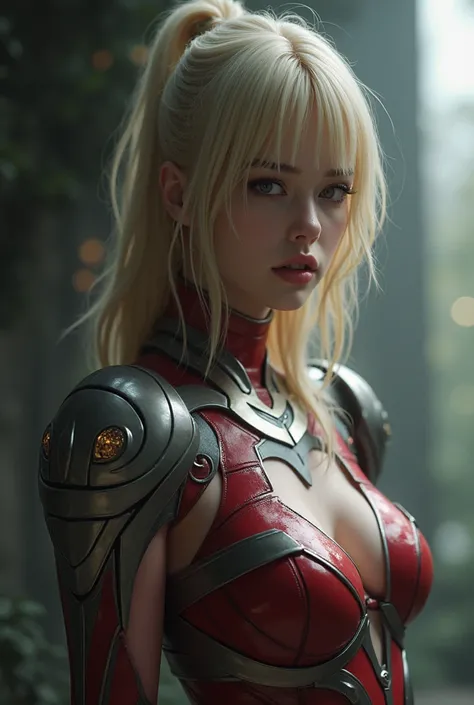  realistic :1.5, ( realistic 顔と目:1.5),   Ultraman :1.5, 体は女性  Ultraman ,  A womans face is human ,  blonde alone, ((( Mysterious Beauty ))),   model body type  ,  The sexy look of ,   seductive pose  , whole body,  character portrait,   concept art,  from ...