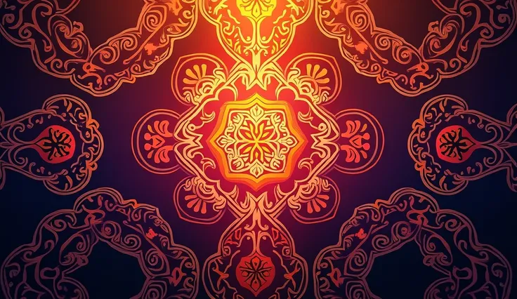 a fusion of classical arabic geometric patterns, vibrant gradient of orange, red, purple, bold and artistic, (best quality,4k,8k,highres,masterpiece:1.2),ultra-detailed,(realistic,photorealistic,photo-realistic:1.37),intricate patterns,complex symmetry,mes...