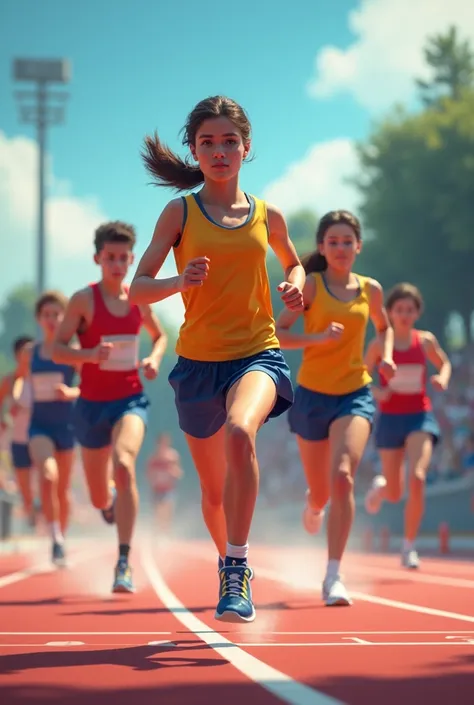  student recreation through participation in different sports, especially in athletic or marathon races .: