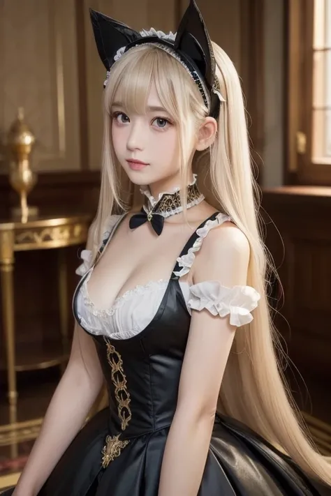   Masterpiece  ,  top quality,  high definition,  high definition ,  high definition ,, Chobits, What is, Emotionless,,  1 girl , Alone, bangs, Bare Skin, chest,  Brown Eyes , Clamp (Circle) ( style ),  platinum blonde hair,  Very Long Hair ,  robot ears ,...