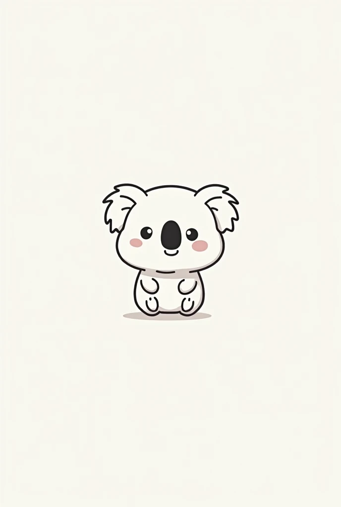 koala，Line Art， as the logo to use the ， to imitate the JD Tmall display format， color mainly gray and white ，You need Moe 