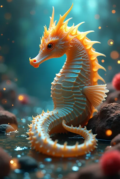 Lying Fire Sea Horse 