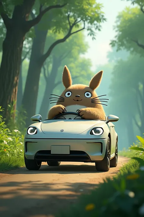 Totoro driving a peta