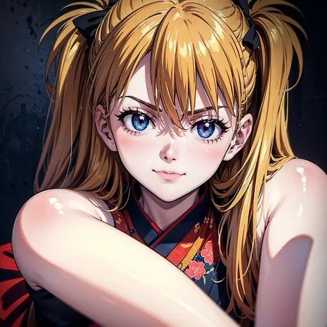 ( top quality,masterpiece:1.2),(Anime Style, comical noir style :1.1), one girl , Cute Style ,Adorable, very detailed eyes, face with extra detail, very fine hair,8k,resolution,kimono,Full body portrait,Gothic Punk