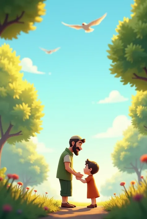 The father adds.:
"Always take the prayers of parents into your work. It will make you successful in life."
(The camera moves slowly to the sky, as the words of prayer are being raised.)



3D animation 3D cartoon 